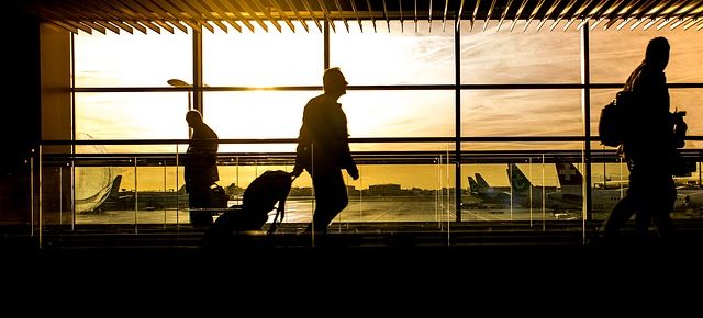 passenger at air terminal