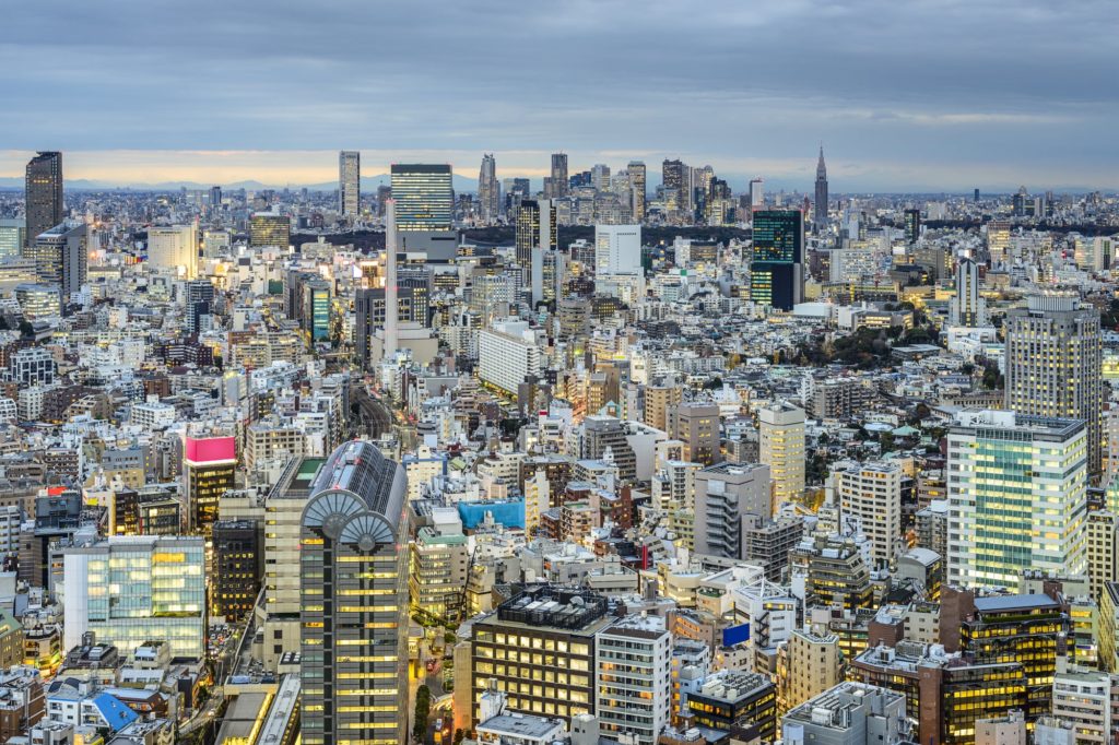 Cityscape of Tokyo Japan